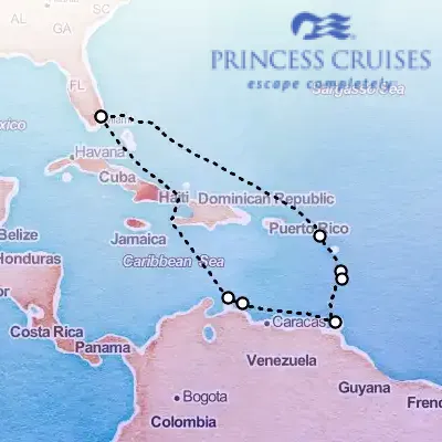 January 16th, 2026  - Circle Caribbean Cruise on the Princess Caribbean