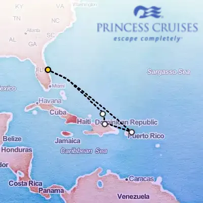 June 14th, 2026  - Eastern Caribbean Adventurer Cruise on the Princess Caribbean