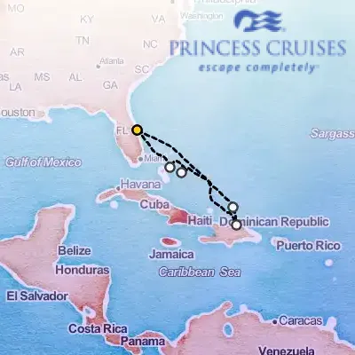 September 20th, 2026  - Eastern Caribbean Adventurer Cruise on the Princess Caribbean