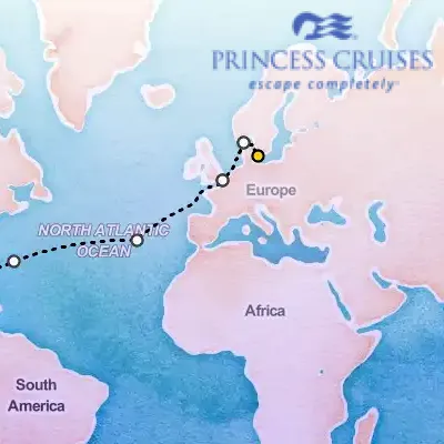 April 21st, 2027  - Northern Europe Passage on the Princess Caribbean