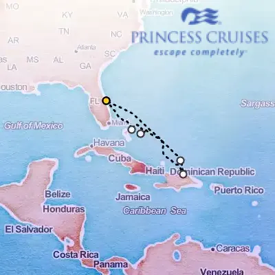June 28th, 2026  - Eastern Caribbean with Turks & Caicos Cruise on the Princess Caribbean