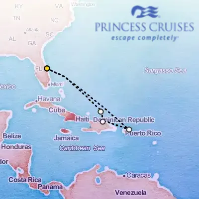 September 13th, 2026  - Eastern Caribbean, With Puerto Rico on the Princess Caribbean
