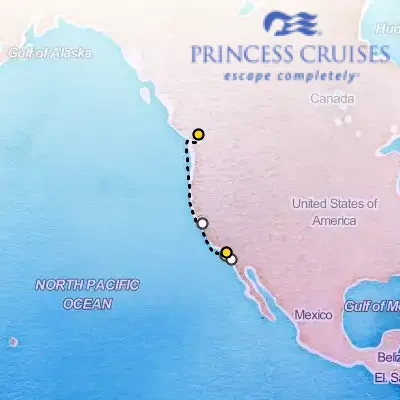 September 23rd, 2025  - Pacific Wine Country Cruise on the Princess Caribbean