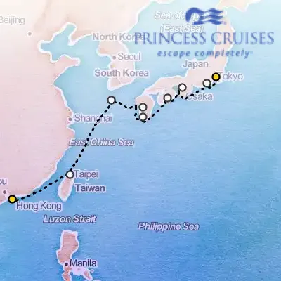 April 5th, 2026  - Japan, Taiwan & Korea Cruise on the Princess Coral