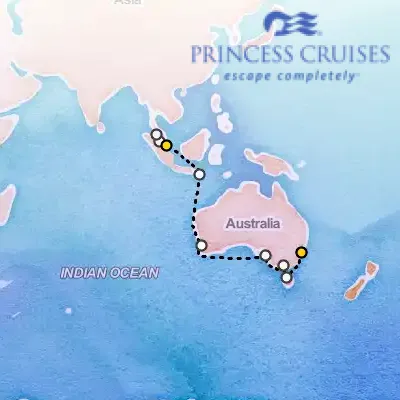 March 2nd, 2026  - Australia & Southeast Asia Cruise on the Princess Coral