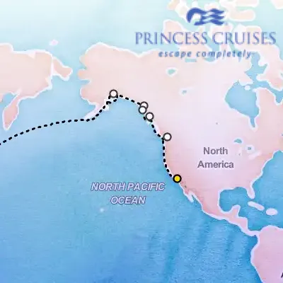 April 23rd, 2027  - Alaska & North Pacific Crossing Cruise on the Princess Coral