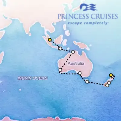 March 3rd, 2027  - Australia & New Zealand & Indonesia Cruise on the Princess Coral
