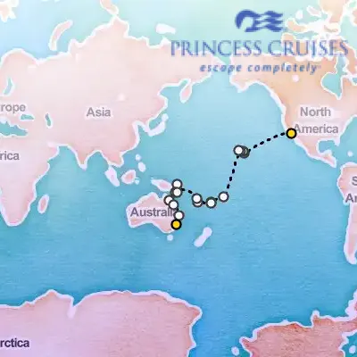 January 21st, 2027  - Hawaii & South Pacific Crossing on the Princess Coral