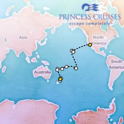 January 21st, 2026  - Hawaii & Tahiti & South Pacific Crossing on the Princess Coral
