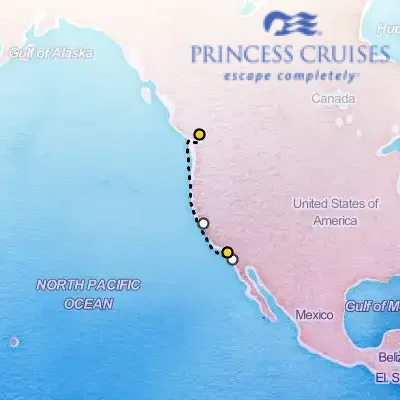 September 23rd, 2026  - Pacific Wine Country Cruise on the Princess Coral