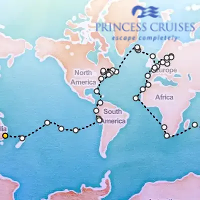 May 12th, 2026  - World Cruise Segment, Melbourne to Sydney on the Princess Crown