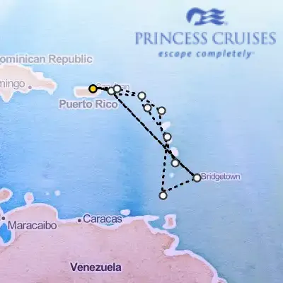 January 10th, 2027  - Southern Caribbean Adventurer on the Princess Crown