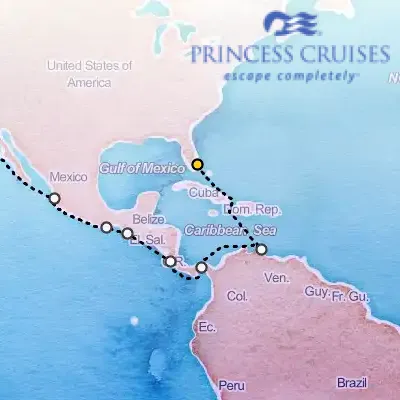 December 3rd, 2026  - Panama Canal, Ocean to Ocean on the Princess Crown