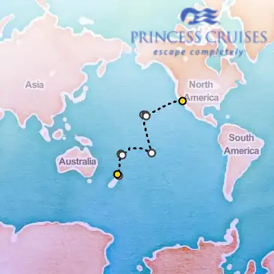 November 9th, 2026  - Tahiti, Hawaii & South Pacific Crossing on the Princess Crown