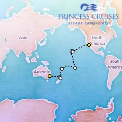 November 4th, 2026  - Tahiti, Hawaii & South Pacific Crossing on the Princess Crown