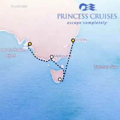 March 21st, 2026  - Southern Australia Explorer on the Princess Crown