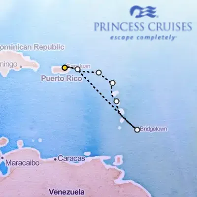 February 7th, 2027  - Southern Caribbean with Barbados & Antigua on the Princess Crown