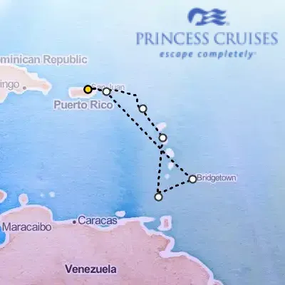 February 28th, 2027  - Southern Caribbean with Barbados & St. Kitts Cruise on the Princess Crown