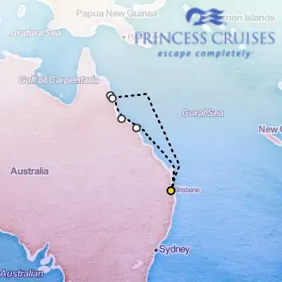 March 10th, 2026  - Queensland with Great Barrier Reef Cruise on the Princess Crown