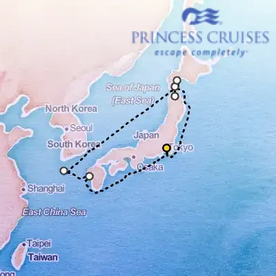 April 19th, 2026  - Hokkaido Spring Flowers Cruise on the Princess Diamond