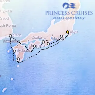 August 15th, 2025  - Japan Explorer with Kumano Fireworks Cruise on the Princess Diamond