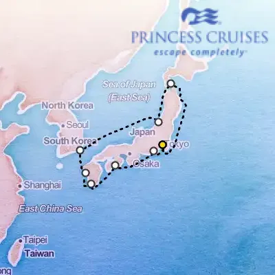 May 18th, 2026  - Circle Japan Cruise on the Princess Diamond