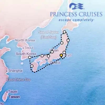 April 8th, 2026  - Circle Japan, Spring Flowers Cruise on the Princess Diamond