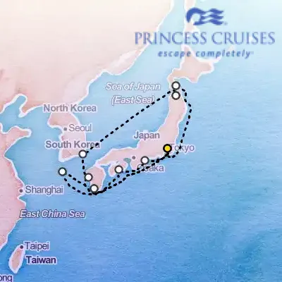 July 21st, 2026  - Grand Japan with Nebuta & Summer Festivals Cruise on the Princess Diamond