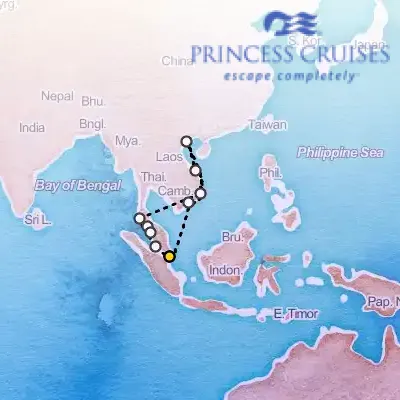 December 7th, 2025  - Malaysia, Thailand & Vietnam, with Halong Bay Cruise on the Princess Diamond