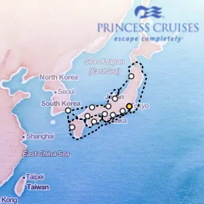 July 2nd, 2026  - Grand Circle Japan Cruise on the Princess Diamond