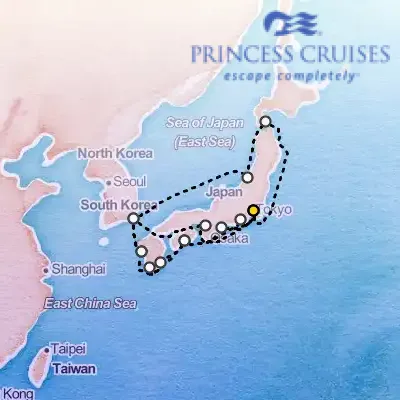 May 18th, 2026  - Grand Circle Japan Cruise on the Princess Diamond