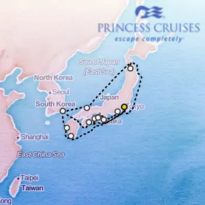 August 5th, 2025  - Grand Japan Cruise, With Nebuta, Kumano Fireworks & Summer Festivals on the Princess Diamond