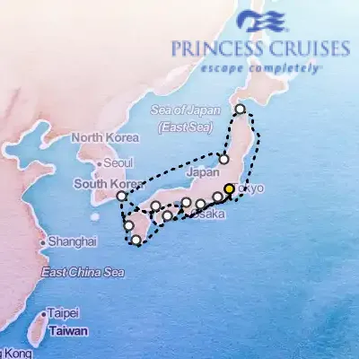August 26th, 2026  - Grand Japan Cruise on the Princess Diamond