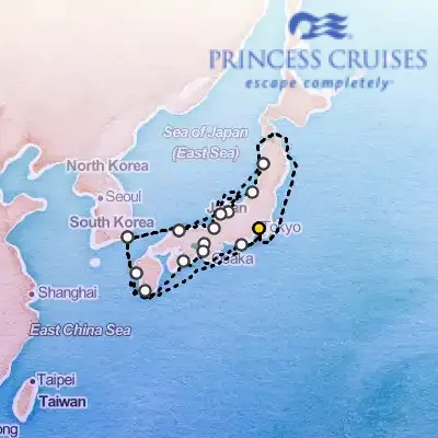 November 3rd, 2025  - Grand Circle Japan Fall Foliage Cruise on the Princess Diamond