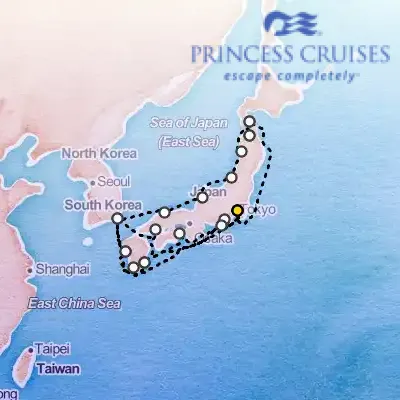 October 19th, 2026  - Grand Circle Japan with Fall Foliage on the Princess Diamond