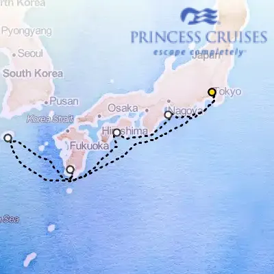 July 21st, 2026  - Japan & Korea Cruise on the Princess Diamond