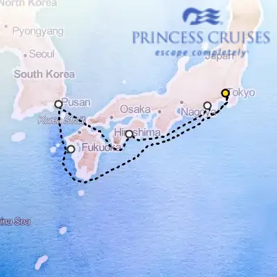 September 15th, 2026  - Japan & Korea Cruise on the Princess Diamond