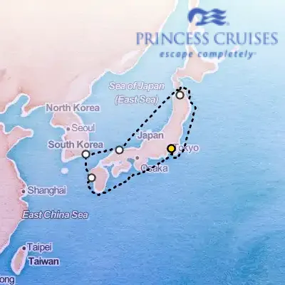 June 6th, 2026  - Sea of Japan Cruise on the Princess Diamond