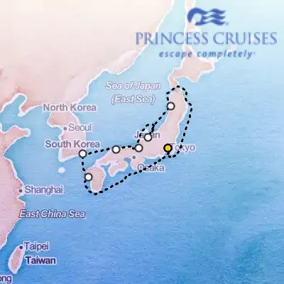 July 2nd, 2026  - Circle Japan Cruise on the Princess Diamond