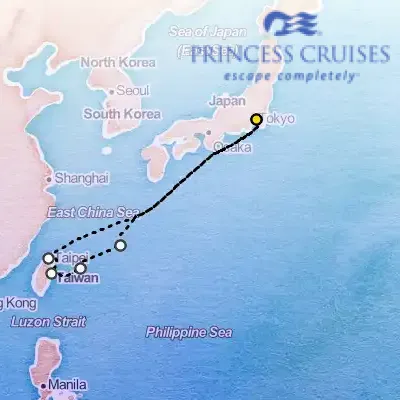 June 23rd, 2026  - Okinawa & Taiwan Cruise on the Princess Diamond