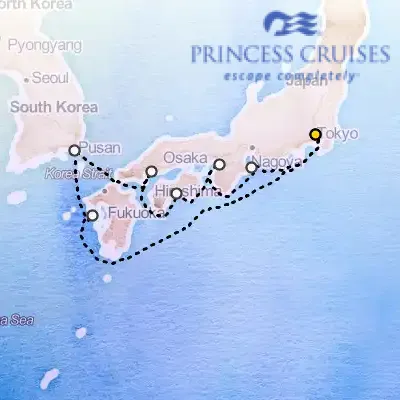 October 1st, 2026  - Japan Explorer on the Princess Diamond