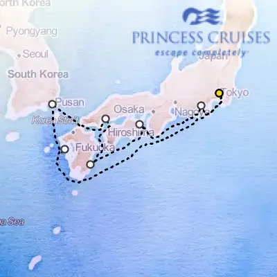 October 19th, 2026  - Japan Explorer on the Princess Diamond
