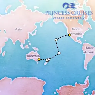 April 7th, 2026  - Tahiti, Hawaii & South Pacific Crossing on the Princess Discovery