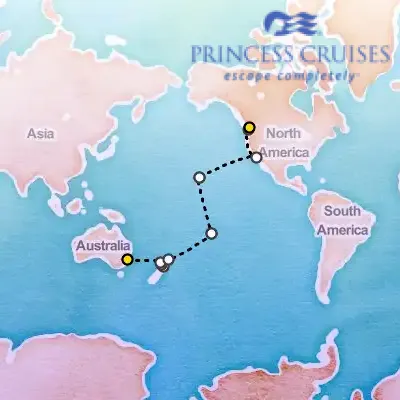 April 7th, 2026  - Hawaii & Tahiti & South Pacific Crossing on the Princess Discovery