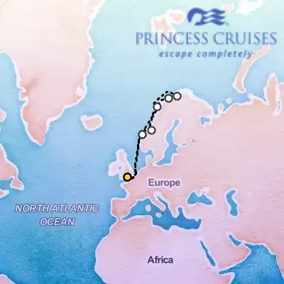 September 27th, 2025  - Search for the Northern Lights Cruise on the Princess Emerald