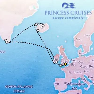 August 16th, 2025  - Iceland & Greenland Cruise on the Princess Emerald