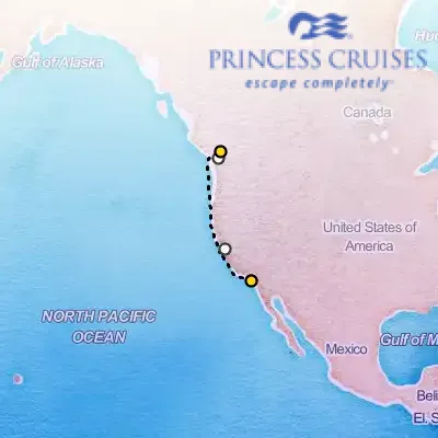 May 3rd, 2026  - Pacific Coastal Cruise on the Princess Emerald