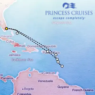 February 25th, 2026  - Southern Caribbean with Martinique Cruise on the Princess Enchanted