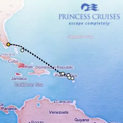 March 7th, 2026  - Eastern Caribbean with Tortola on the Princess Enchanted