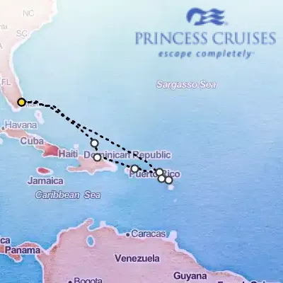 March 17th, 2027  - Eastern Caribbean with St. Kitts Cruise on the Princess Enchanted